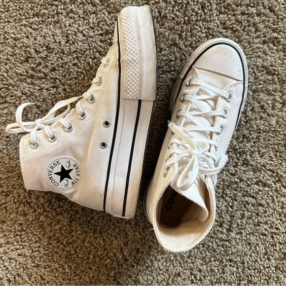 Converse White High-Top Sneakers - Picture 4 of 7